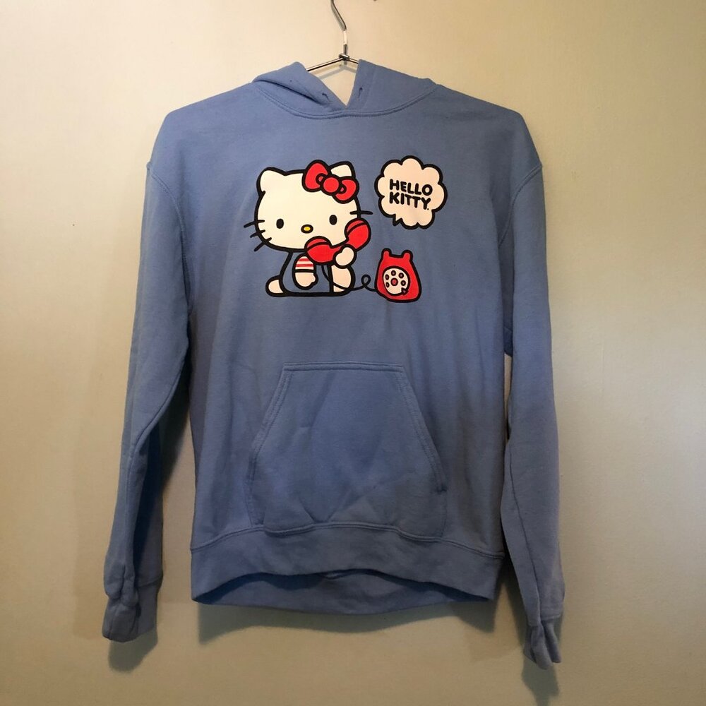Sanrio Hello Kitty   Blue Hoodie   size Small